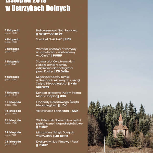 Listopad 2019 r. w Ustrzykach Dolnych